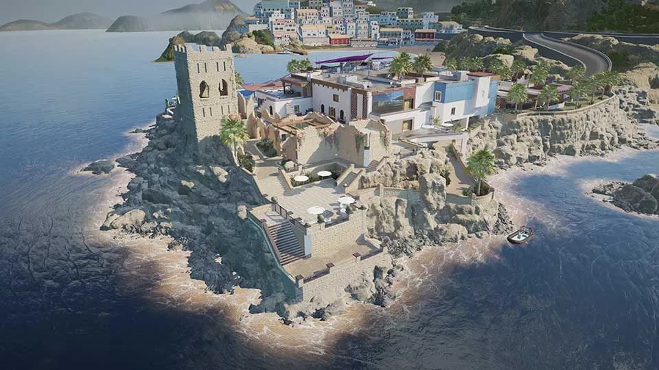 Coastline map